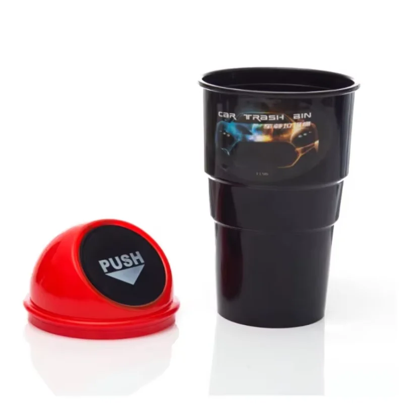 Car Trash Can Car Door Seat Back Garbage Storage Fashion Creative Water Cup Holder Storage Bucket view 3