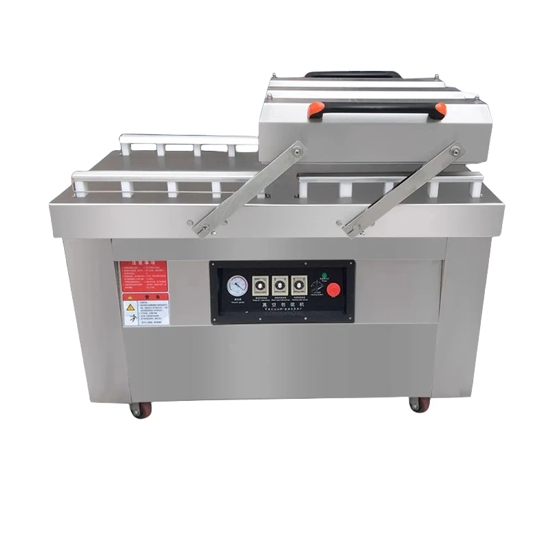 

DZ-500 Double Chamber Stainless Steel Vacuum Packaging Machine Fully Automatic Commercial Cooked Food Dry and Wet Vacuum Machine