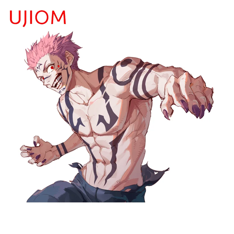 UJIOM Functional Fashion Sukuna Wall Sticker Creative Simplicity Innovative Decal Portable Charming Room Decoration Accessories