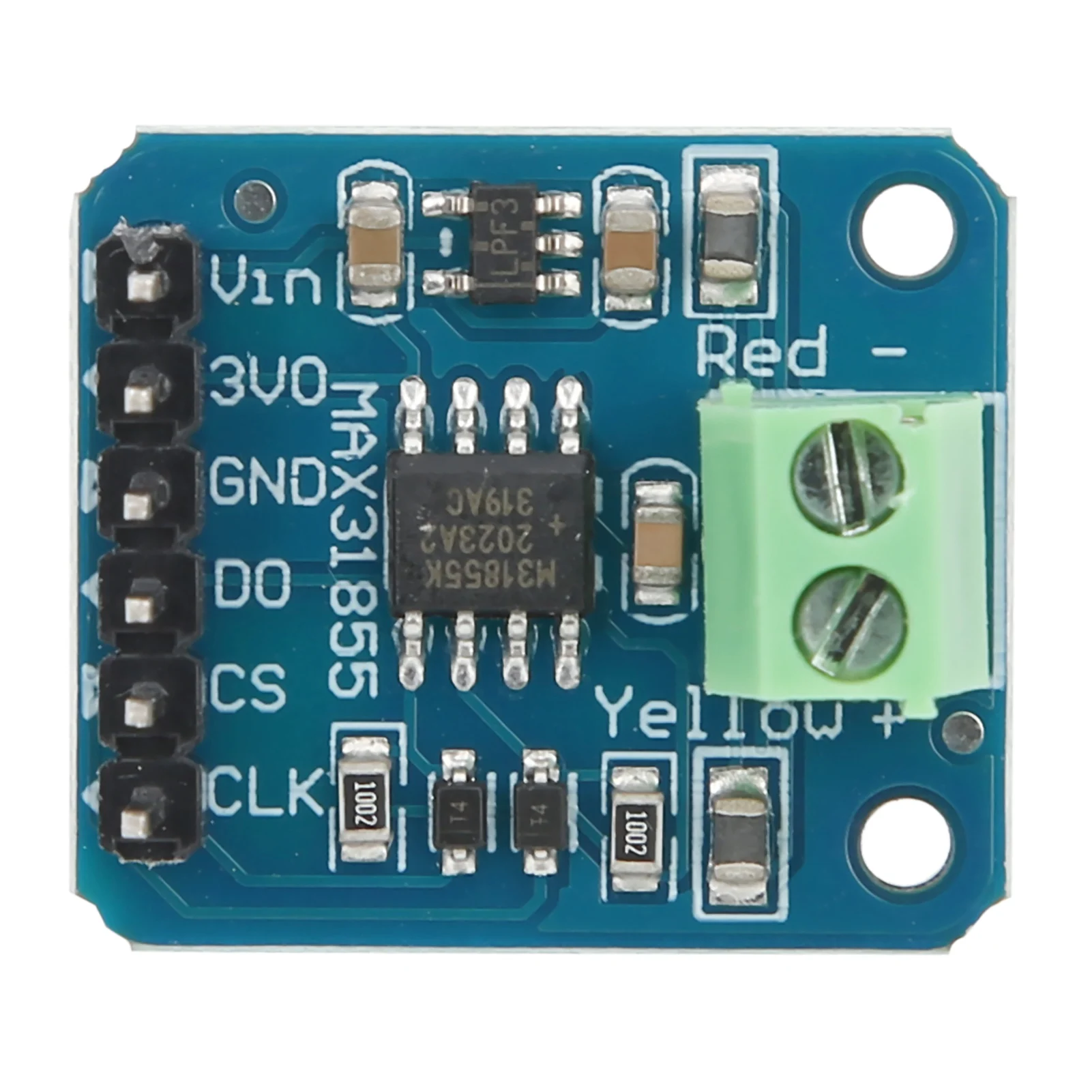 Módulo de Sensor de Temperatura Termopar Tipo K ‑200 ℃   para +1350 ℃   Módulo Termopar Tipo K com Saída Digital via Porta SPI MAX31855