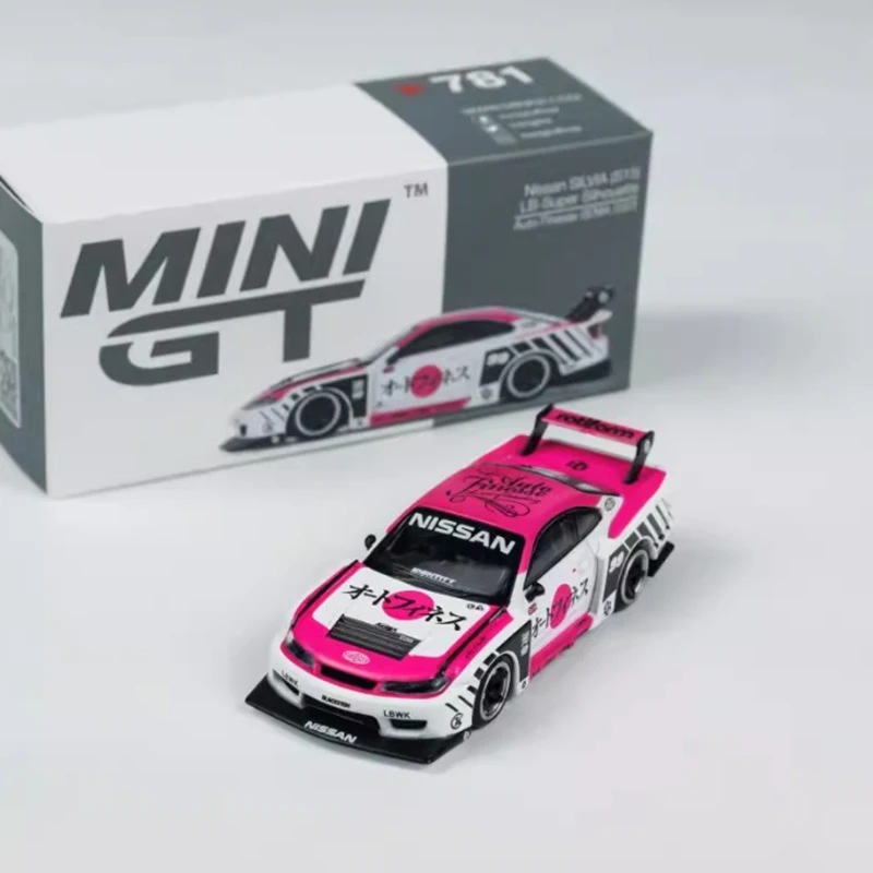 MINI GT Diecast Alloy 1/64 Scale LBWK S15 SILVIA Drift Racing Car