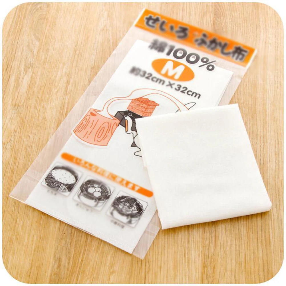 

10pcs Steamer Cloth For Dumpling Reusable Non-Stick Cotton Gauze Pad Household Use High Heat Resistant Steaming Mesh For Buns