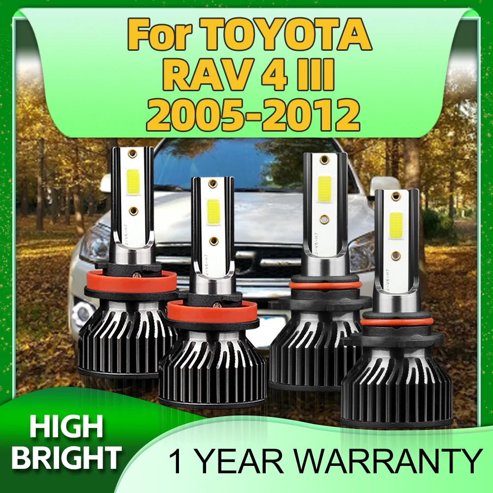 

4 шт., фары головного света для TOYOTA RAV 4 III 2005 2006 2007 2008 2009 2010 2011 2012