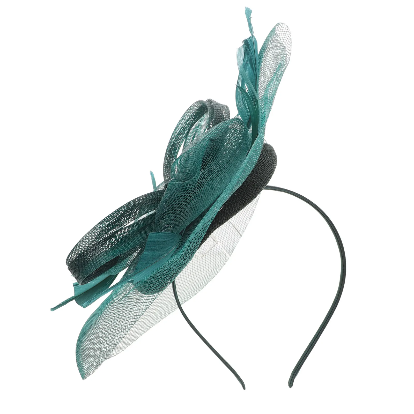 

Elegant Gauze Fascinator Hat Women Headband Banquet Wedding Tea Party Lightweight Durable Artificial Plume Mesh Design Cosplay