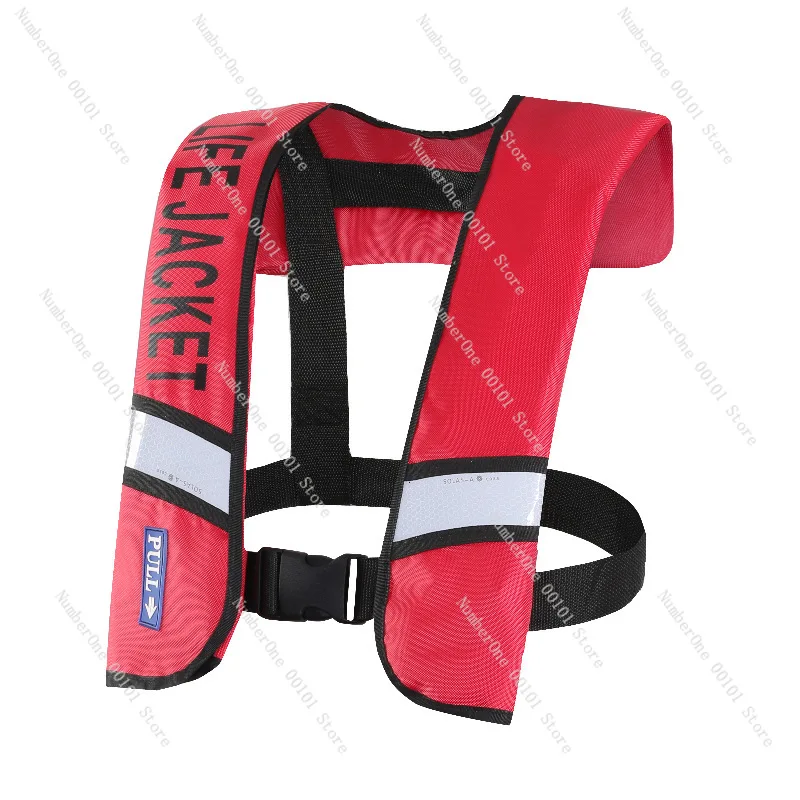 Professional Fishing Swimming Large Buoyancy Life Jacket Thin with Reflective Tape Three Seconds Life Saving Automatic