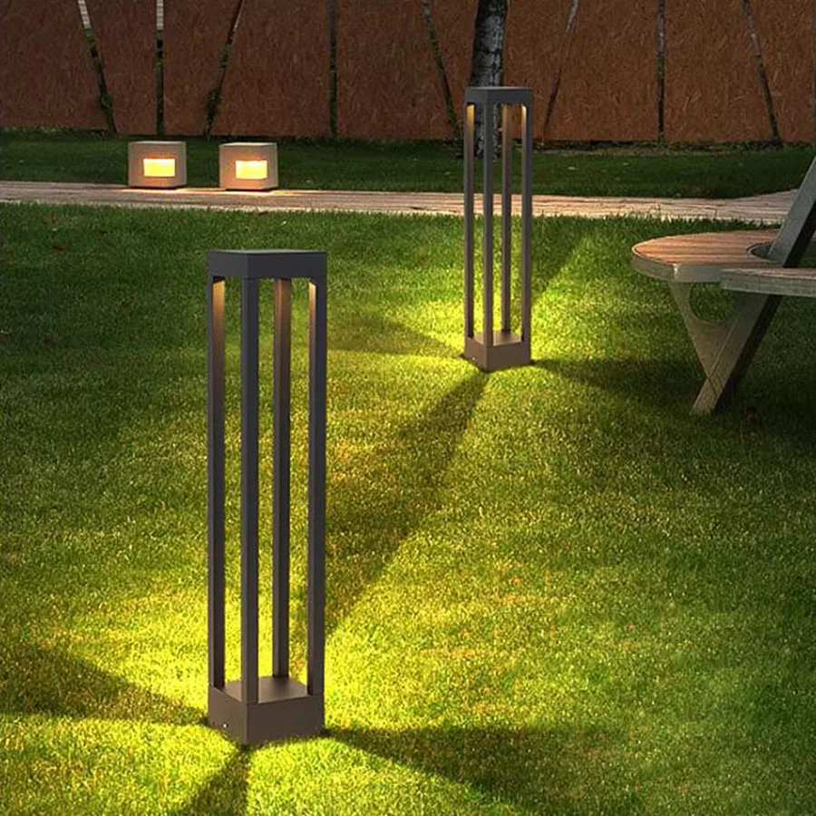 Imagem -04 - Alumínio Outdoor Landscape Path Luz Ip65 Impermeável Jardim Floor Lamp Passarela Led Bollard Light Lawn Driveway Patio Decor