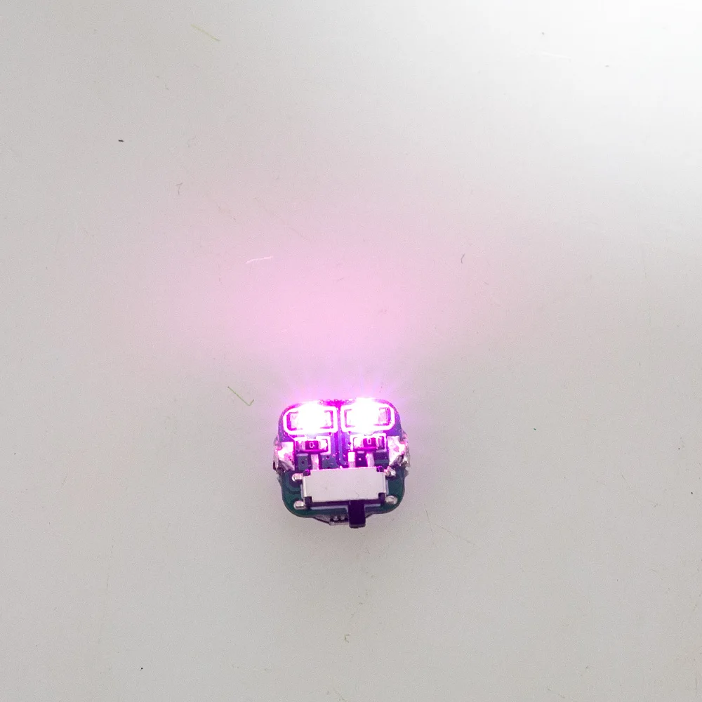 Duale LED-Leuchte mit Schalter, Kabellose Lampe für DIY-Modellbau/Gundam/Puppenhaus-Dekoration/Dioramen/Mikrolandschaften mit Batterie