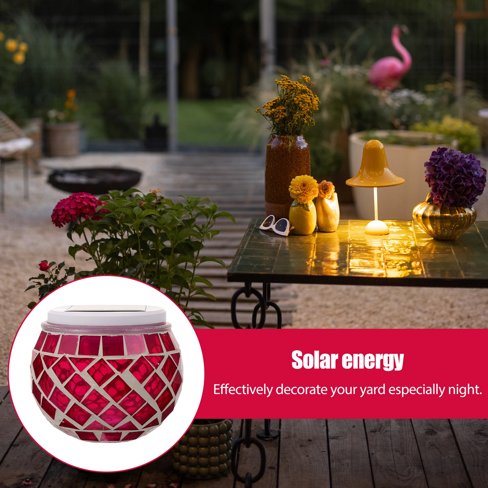 

Solar Glass Bottle Lamp Decoration LED Light for Garden Outdoor Mosaic Decorate Lawn Decorative