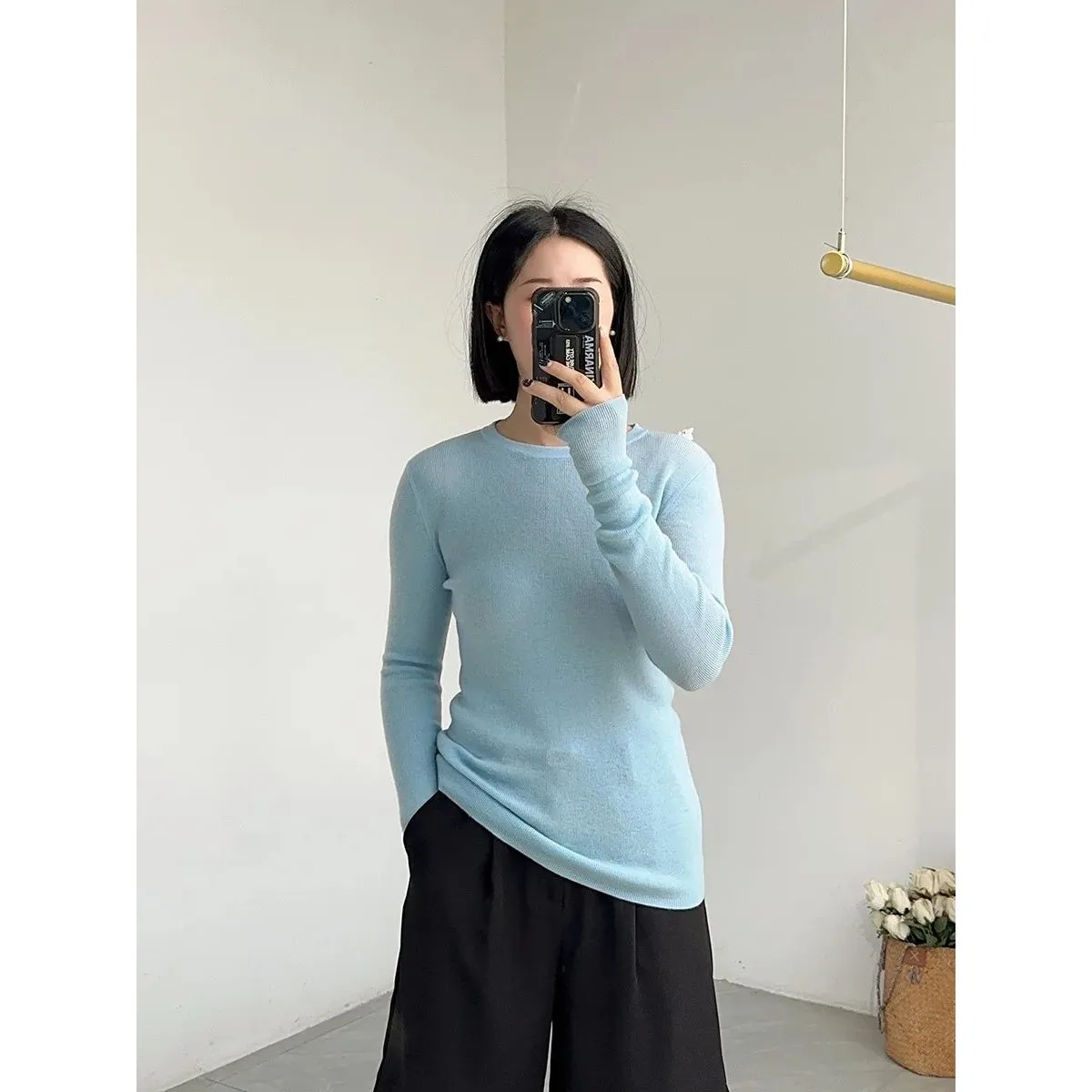 

Ele Thin Sweater Birdtree 00 Pure Wool Women O Ne Lo Cleanfit Sle Winter Collection Faion Ladies Knitwear