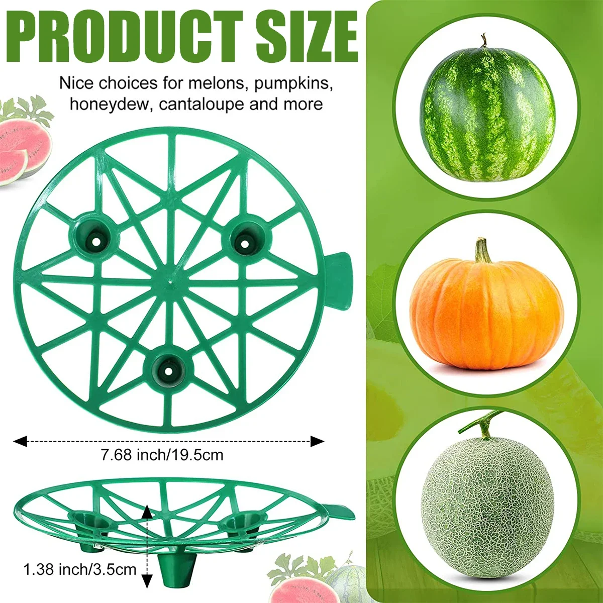 10Pcs Melon Cradle Pumpkin Support Strawberry Supports Holder Set Protect Watermelons From Ground Rot Holds Up to 8 lbs