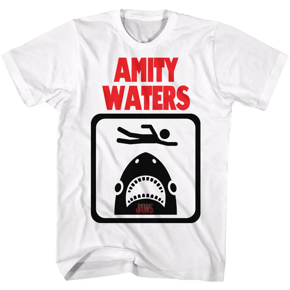 Jaws Amity Waters Hazard White T Shirt