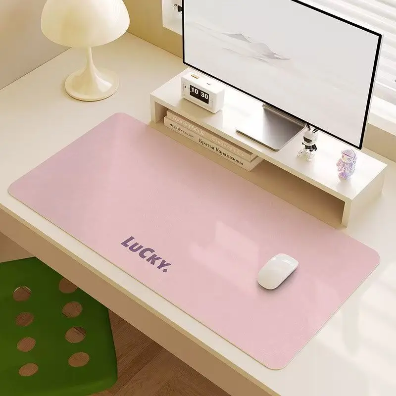

Cartoon illustration mouse pad oversized cute girl dormitory computer table pad large keyboard pad
