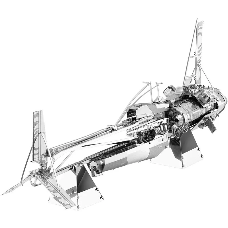 DIY Mini 3D Metal Puzzle Spaceship Flying Car Transport Aircraft Model 14+y Craft Learning Educational Toy Adults Gifts Toys