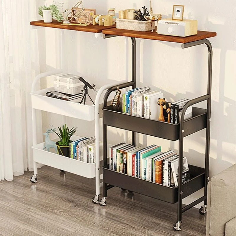 Mobile Printer Cart 3-Tier Laptop and Scanner Rolling Stand Office Desk Utility Shelf with Wheels Computer Storage Rack