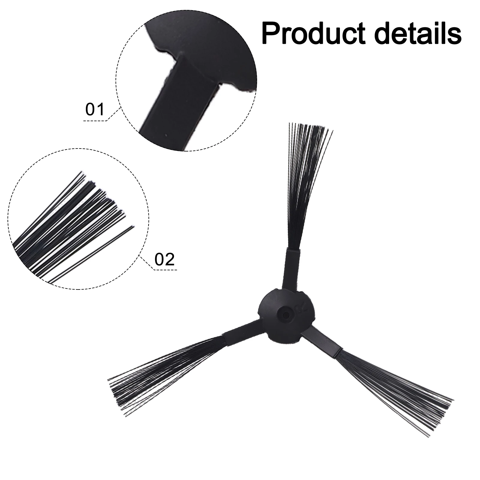Replacement Side Brushes Vacuum Accessories for Home Care Regular Maintenance Quality Materials Compatible Replacement