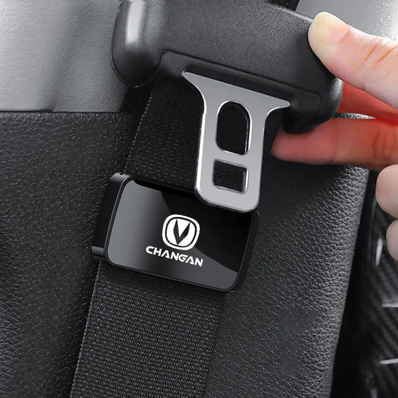 قسط شعار السيارة المعدنية حزام الأمان المحدد مشبك الأمان ملحق ل Changan CS75 CS55 CS15 CS35 EADO CX70 CS85 UNI-T UNI-K CS95