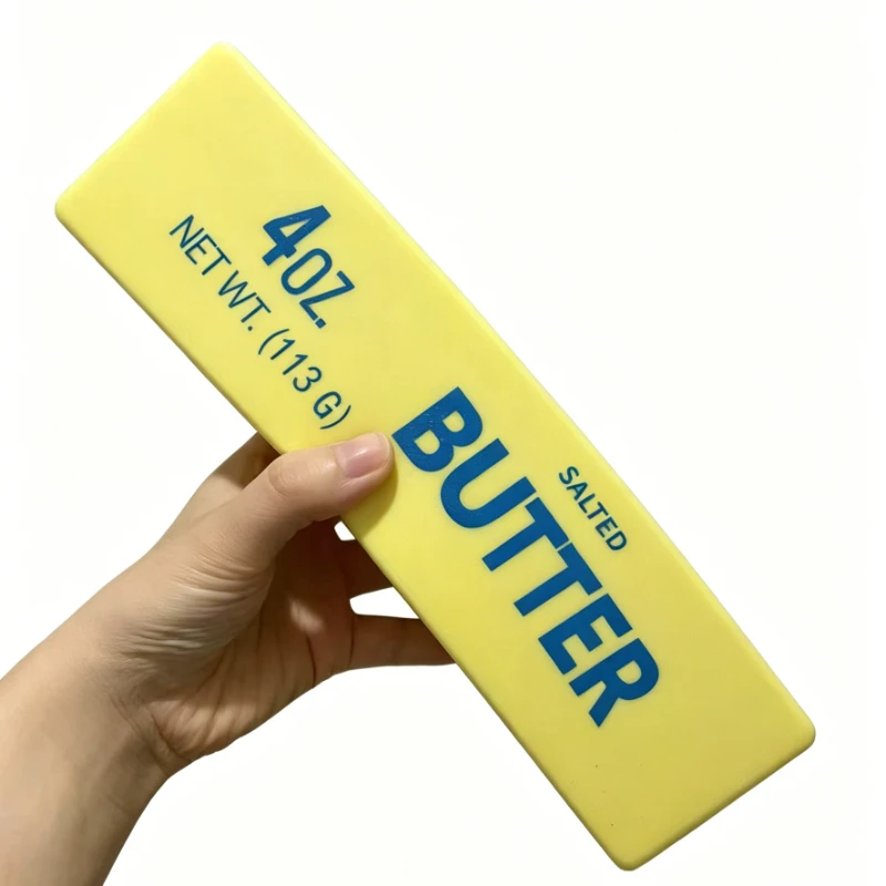 Elastic Squishy Giant Butter Cheese Squeeze Toy Slow Rising Big Butters Sticks Fidget Toy Funny Anti-Anxiety Relieve Anxiety Toy