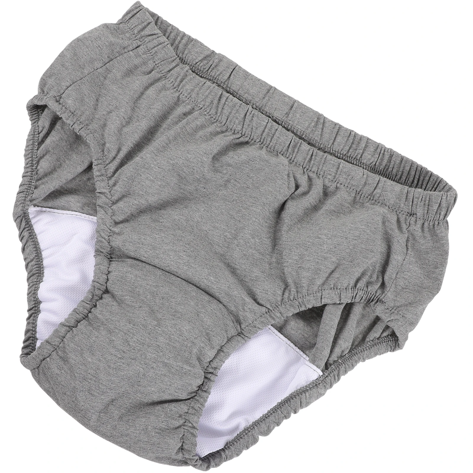 

Elderly Incontinence Care Underwear Adult Diaper Reusable Washable XXXL Deep Gray 40CC Breathable Cotton Panties Travel