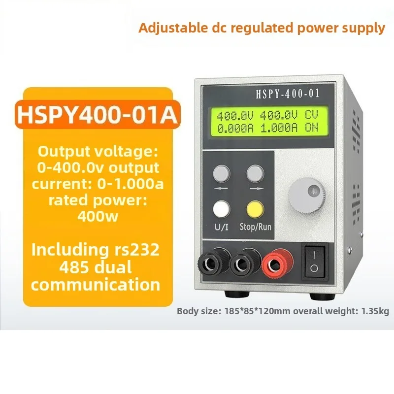 400V 1A Adjustable DC Stabilized Power Supply High Precision Four-Digit Display Program-Controlled Power Supply HSPY-400V-01