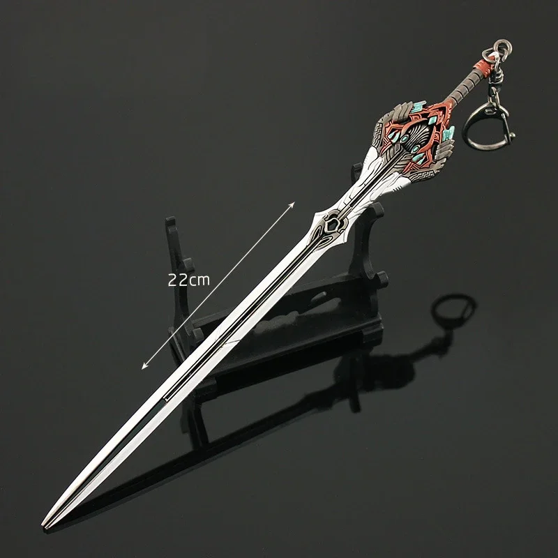 Swallow The Starry Sky Dawn Anime Game Weapon Surrounding 22cm Vulture Li Yao Long Sword Zinc Alloy Weapon Decoration Toys