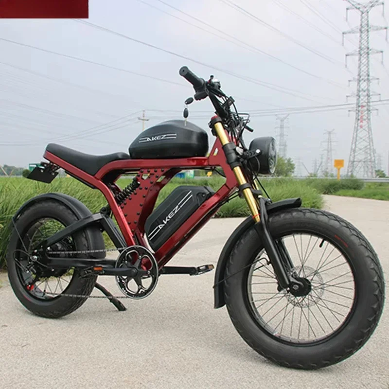 

Китайский завод Электрический велосипед Электрический мотоцикл с литиевой батареей 52 В Зарядка 55 км для городского и внедорожного использования