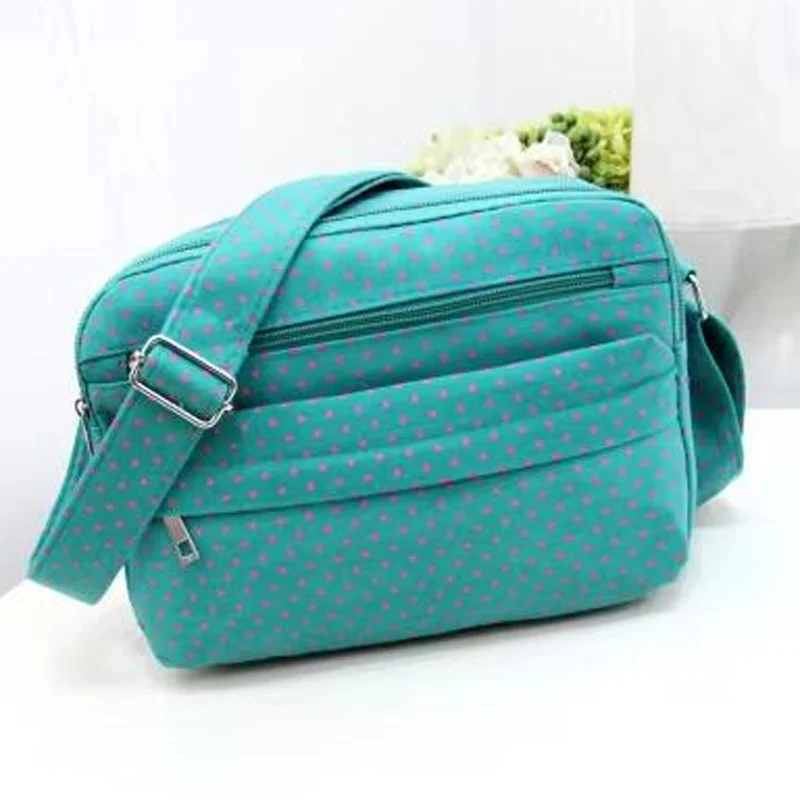 

Portable Mommy Diaper Storage Bag Baby Stroller Bags Dot Pattern Women Shoulder Bags Durable Multifunctional Mother Handbag