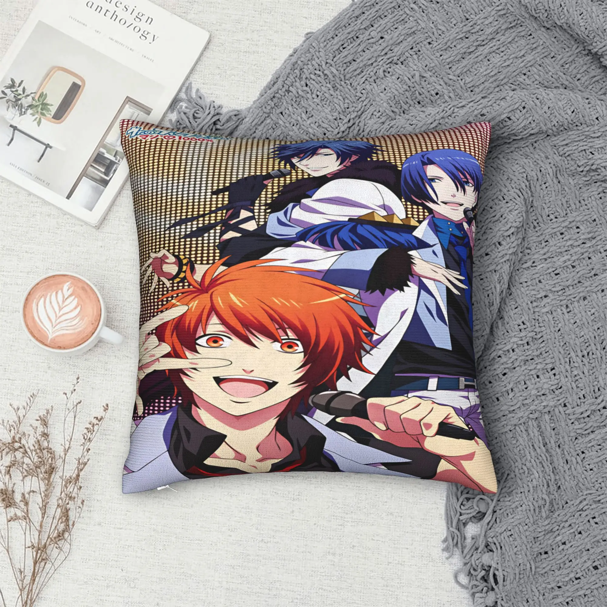 U-Uta no Prince-sama Hijirikawa Masato   Pillow Cover  Square Cushion Cover Vintage Pillow Case For Sofa Couch Bed Living Room