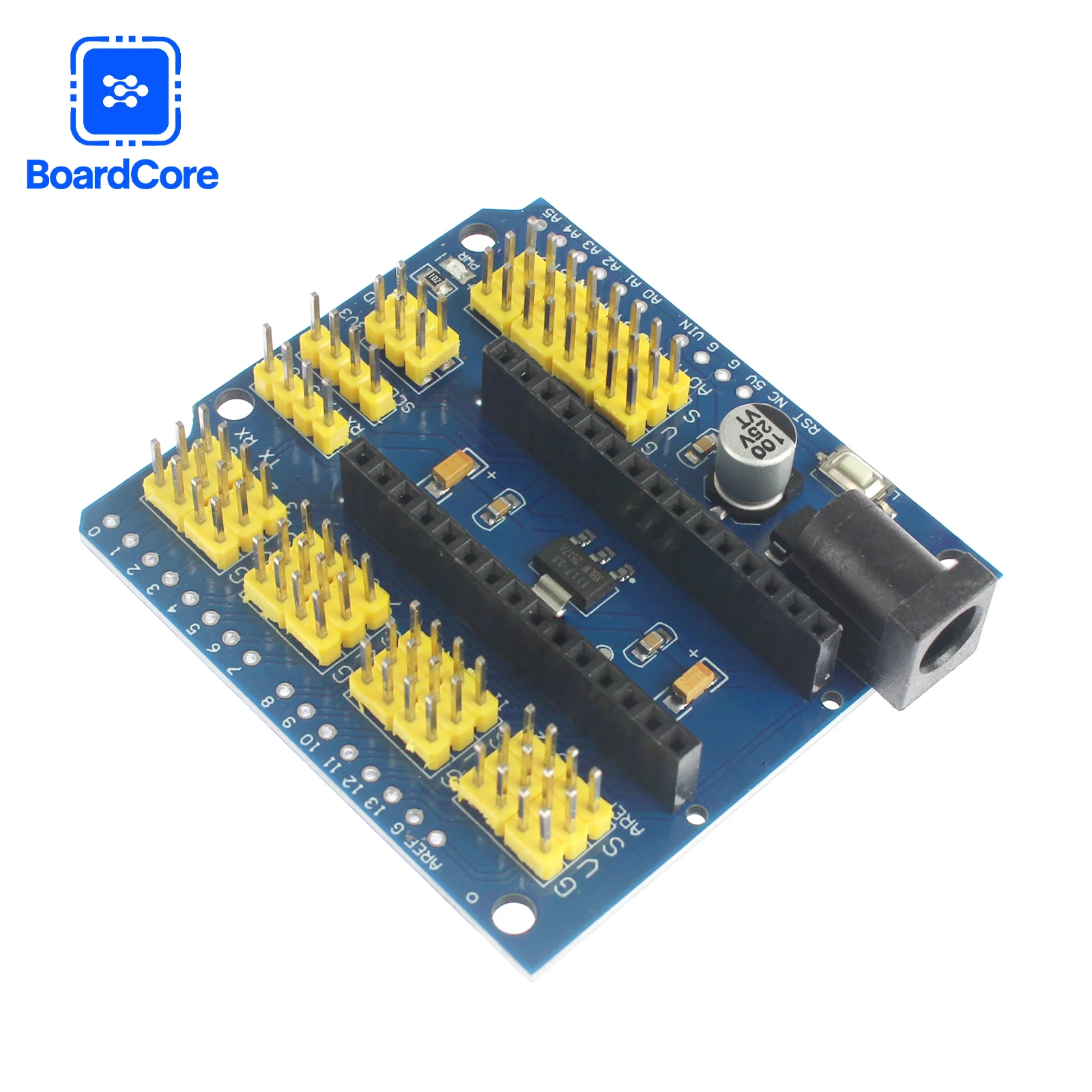 1Pc DC 5V Multi-Function Expansion Board NANO V3.0 Adapter Prototype Shield  UNO R3 Multi-purpose Expansion Board For Arduino