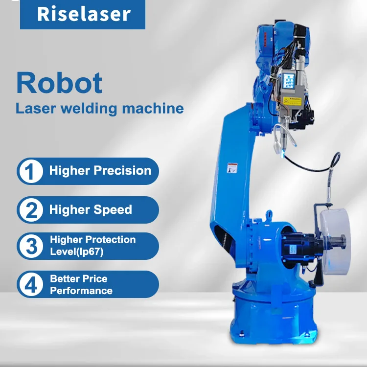 Automatic 6 Axis Fiber Metal Laser Welding Machine Robotic Welding Machine CNC Fiber Laser Welding Robot Price