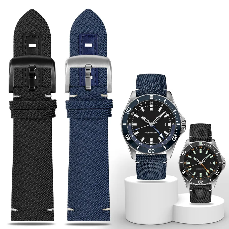 22 مللي متر النايلون مقاوم للماء حزام الساعات ل ميدو M026.629/430 المحيط ستار M042.430 استبدال سوار الفرقة الرجال الملحقات
