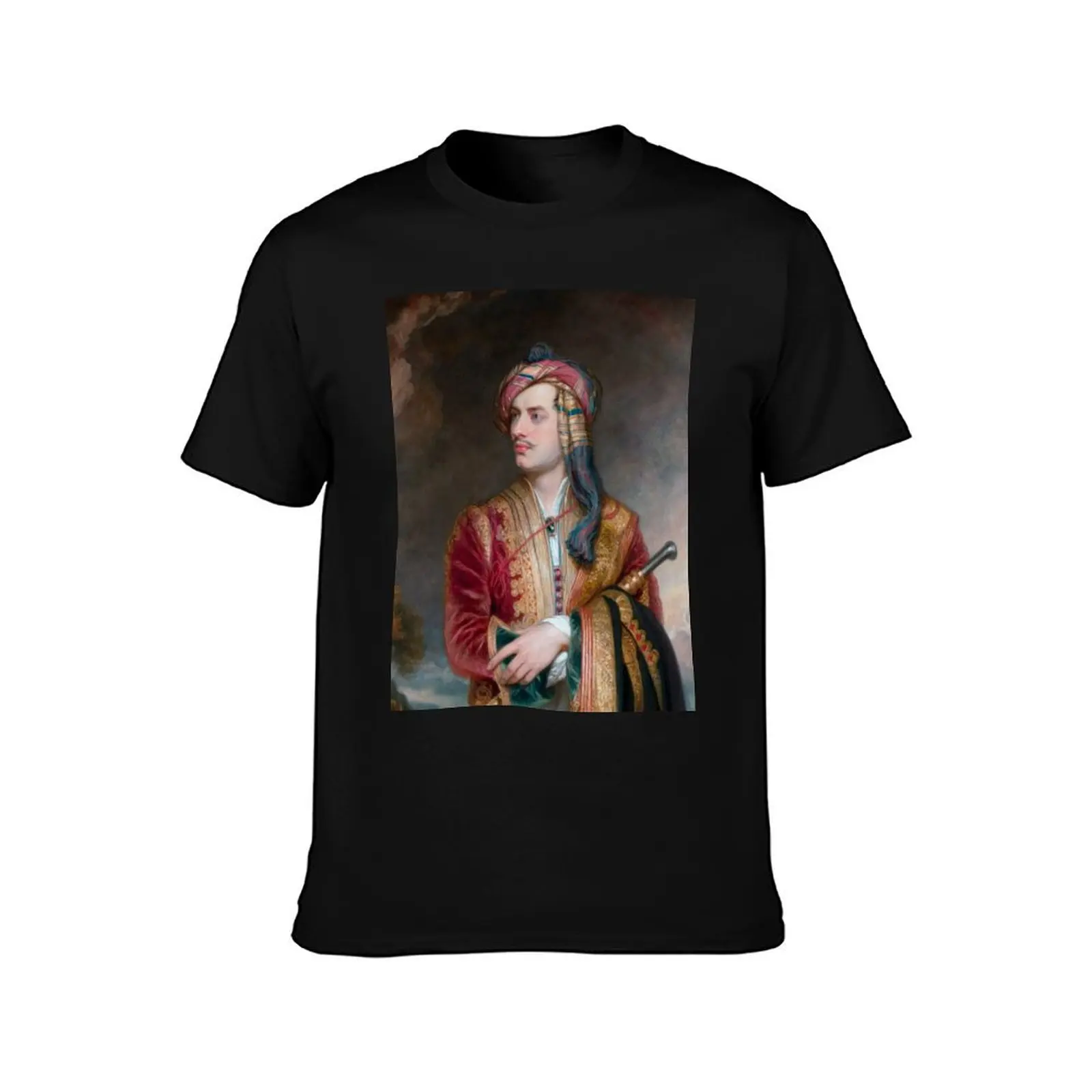 Lord Byron in Albanian Dress - 1813 T-Shirt oversized t shirt graphic t shirts mens t shirts top quality