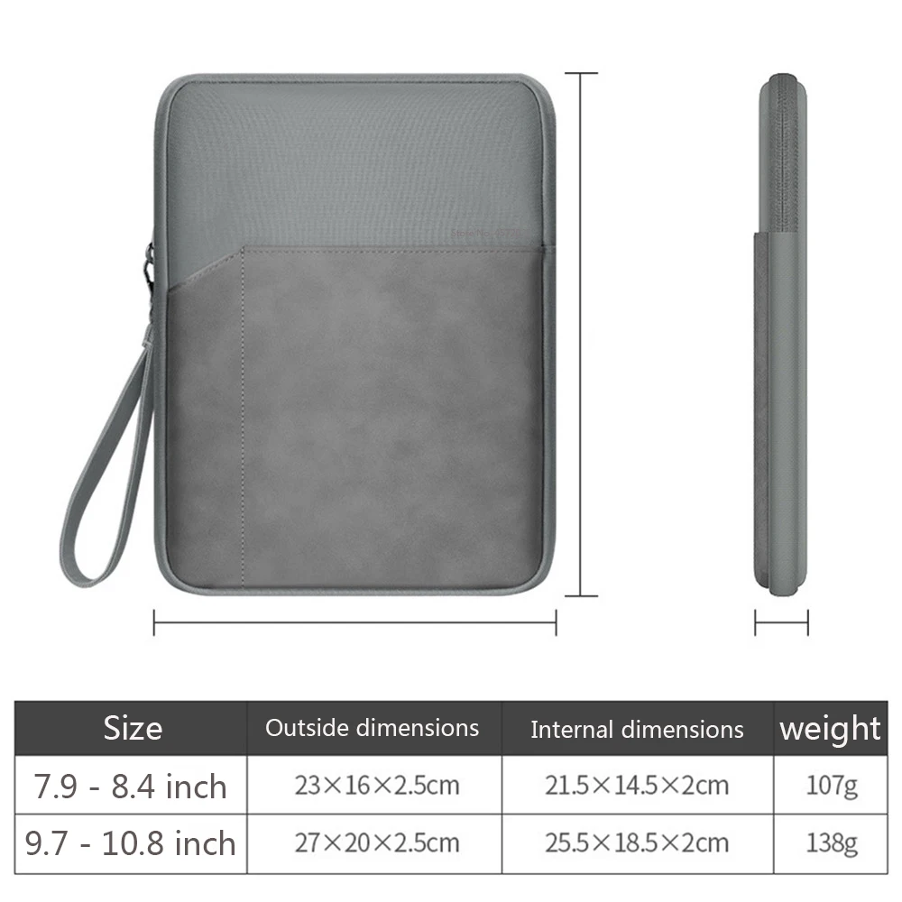 New Bag For XiaoMi Mi Pad 5 pro case Zipper Handbag Sleeve for xiaomi mi pad 1 2 3 4 8 Inch 4 plus 10.1 inch case waterproof bag