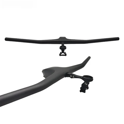 Guidão de bicicleta de carbono xc mtb alça de fibra de carbono alça integrada 260g de largura 780 60/70/80/90/100mm quadro peças de bicicleta