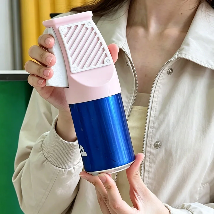 

One-Handed Can Opener for Drinks, Easy to Use Manual Can Opener, Ergonomic Design for Soda, Beer, Canned Beverages