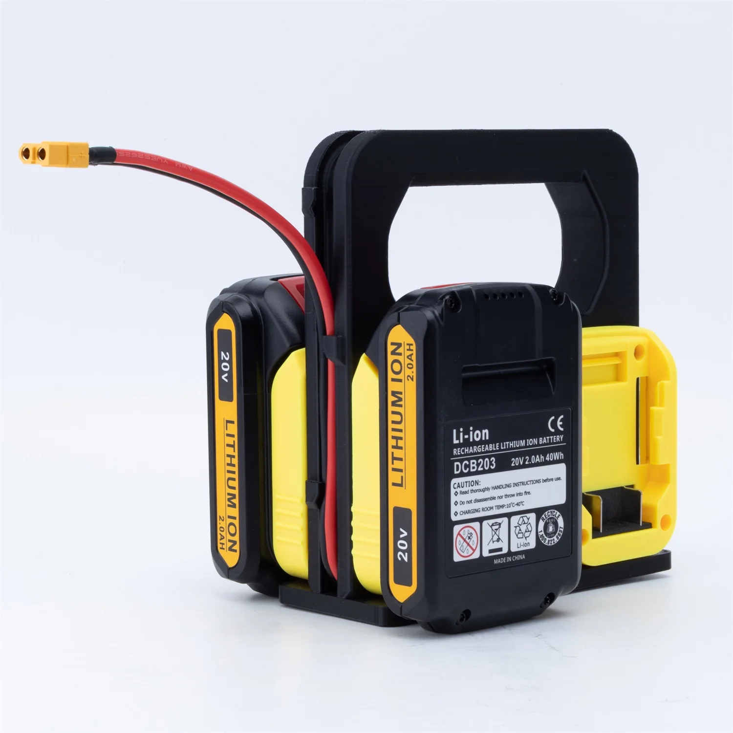 

Dual Battery Adapter For Dewalt 18v Battery to Dewalt Power Tool 4x Battery Holder Portable Storage Rack Bracket Holde
