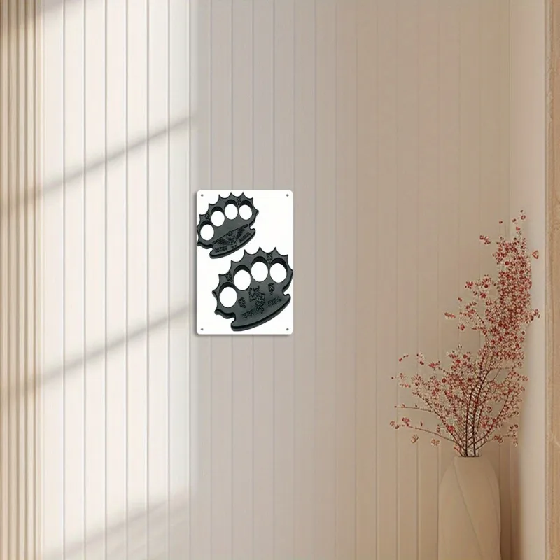 لافتة معدنية ثنائية الأبعاد من الألومنيوم على شكل نمر 5 - ديكور منزلي متين، سهل التعليق، مثالية لمحلات القهوة والحانات والحفلات #2