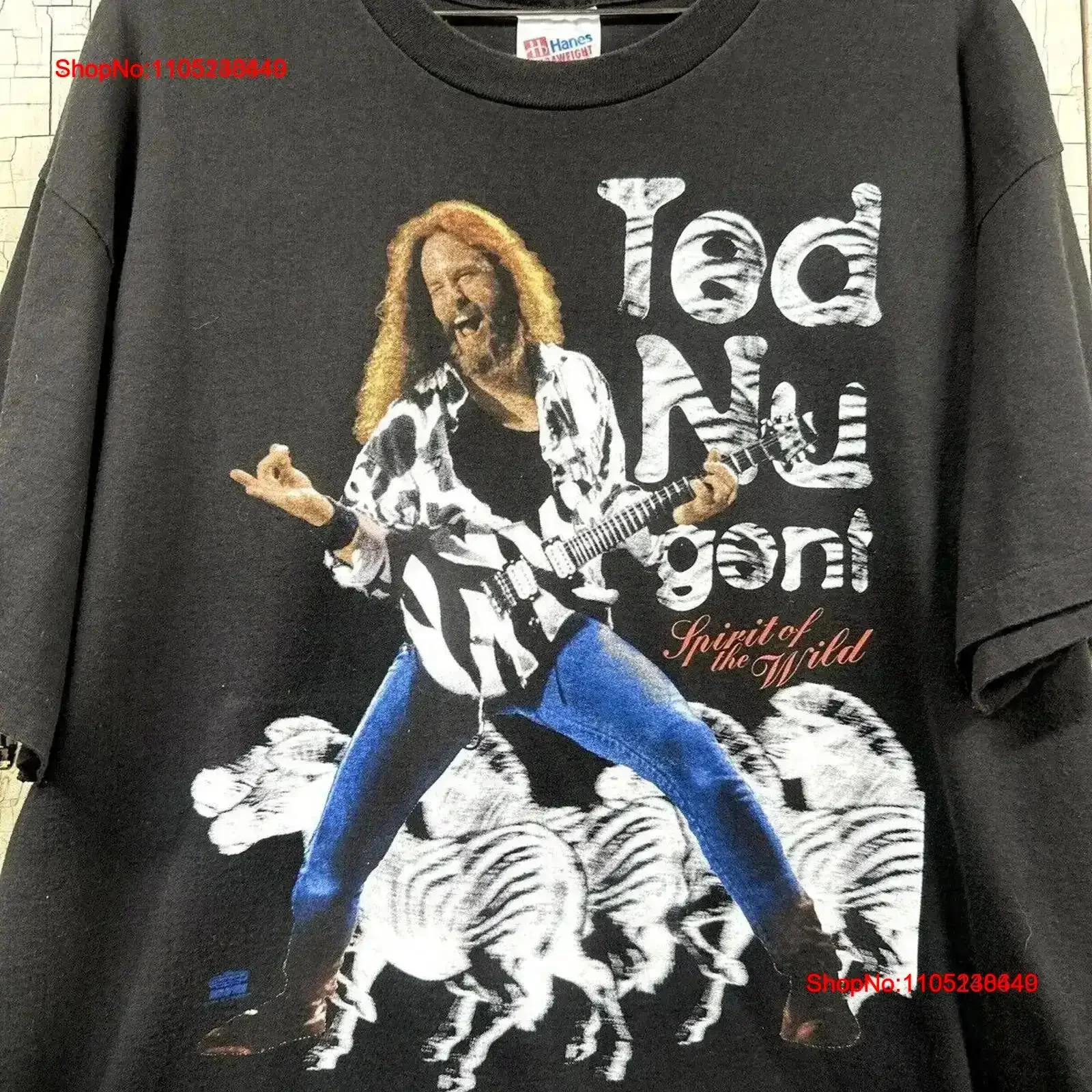 

Ted Nugent Tour T Shirt Spirit Of The Wild Vintage Music Concert F031 Washed graphic Stretched Casual Soft Stylish vintage