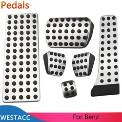 Car Pedal Cover for Mercedes Benz C E S GLK SLK CLS SL-Class W203 W204 W211 W212 W210 Pedals Gas Brake Clutch Rest Pedal Pad