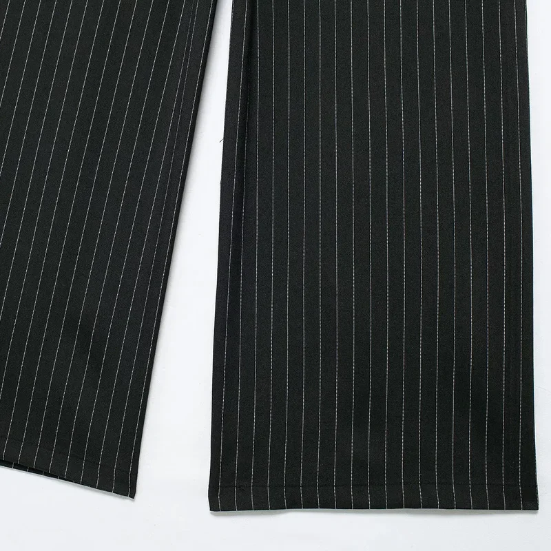 Women's Pants Baggy Wide Pants Woman Fashion Black Trousers Casual High waisted Pants Autumn Bluey Flared leggings