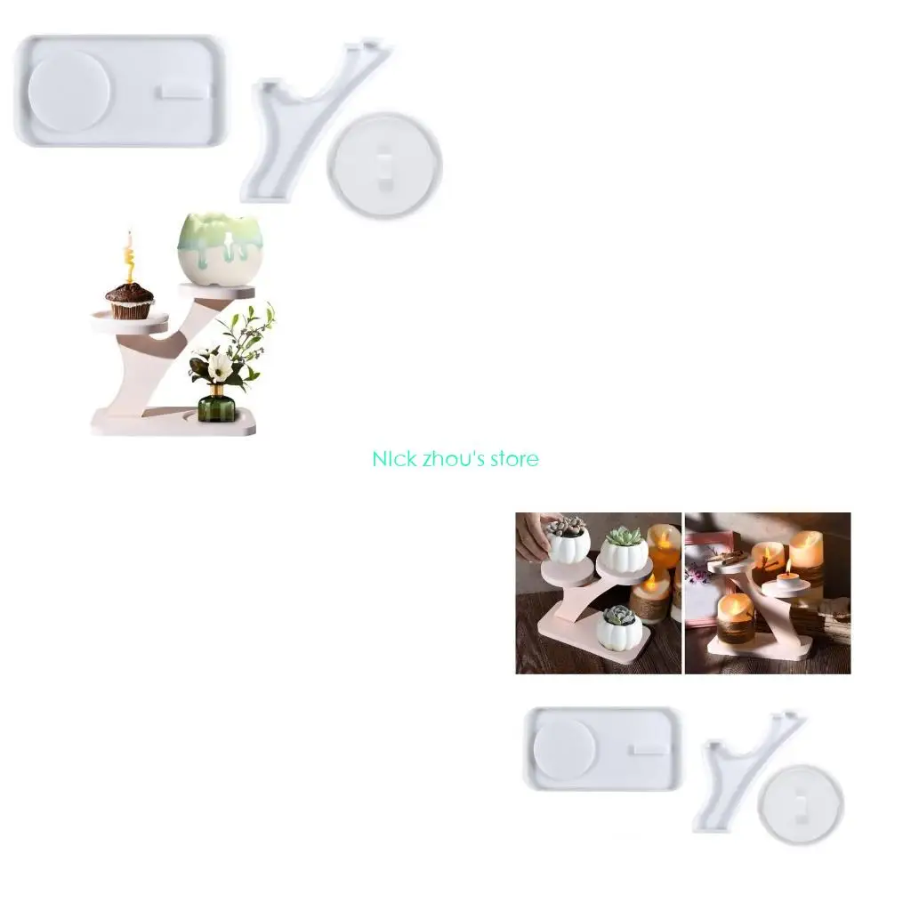 

E15E Силиконовые формы для подсвечников Формы для эпоксидной смолы Формы для сращивания кронштейнов Формы для подсвечников формы