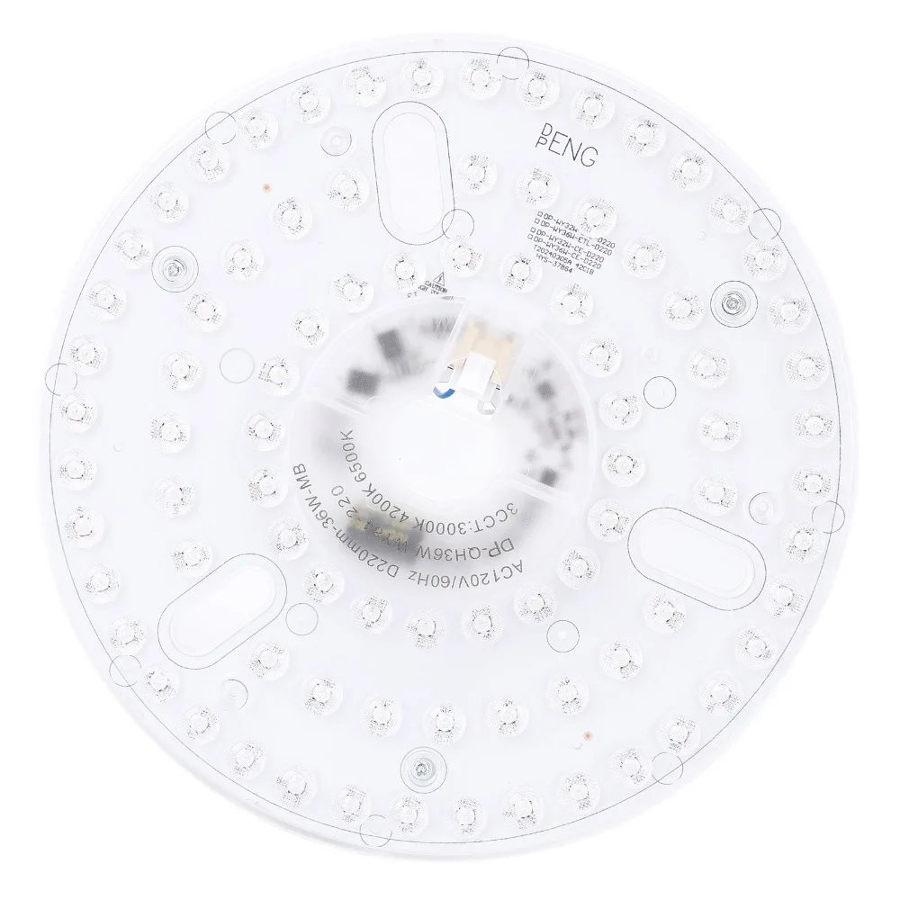 Durable 8.66 Inch Ceiling Fan LED Light Replacement 36W 120V Round LED Light Engine Magnetic Ceiling Fan Light Kit For Kitchens