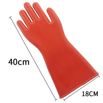 Anti-elektrik Koruma Profesyonel Yüksek Gerilim Elektrik Yalıtım Eldivenleri Kauçuk Elektrikçi İşyeri