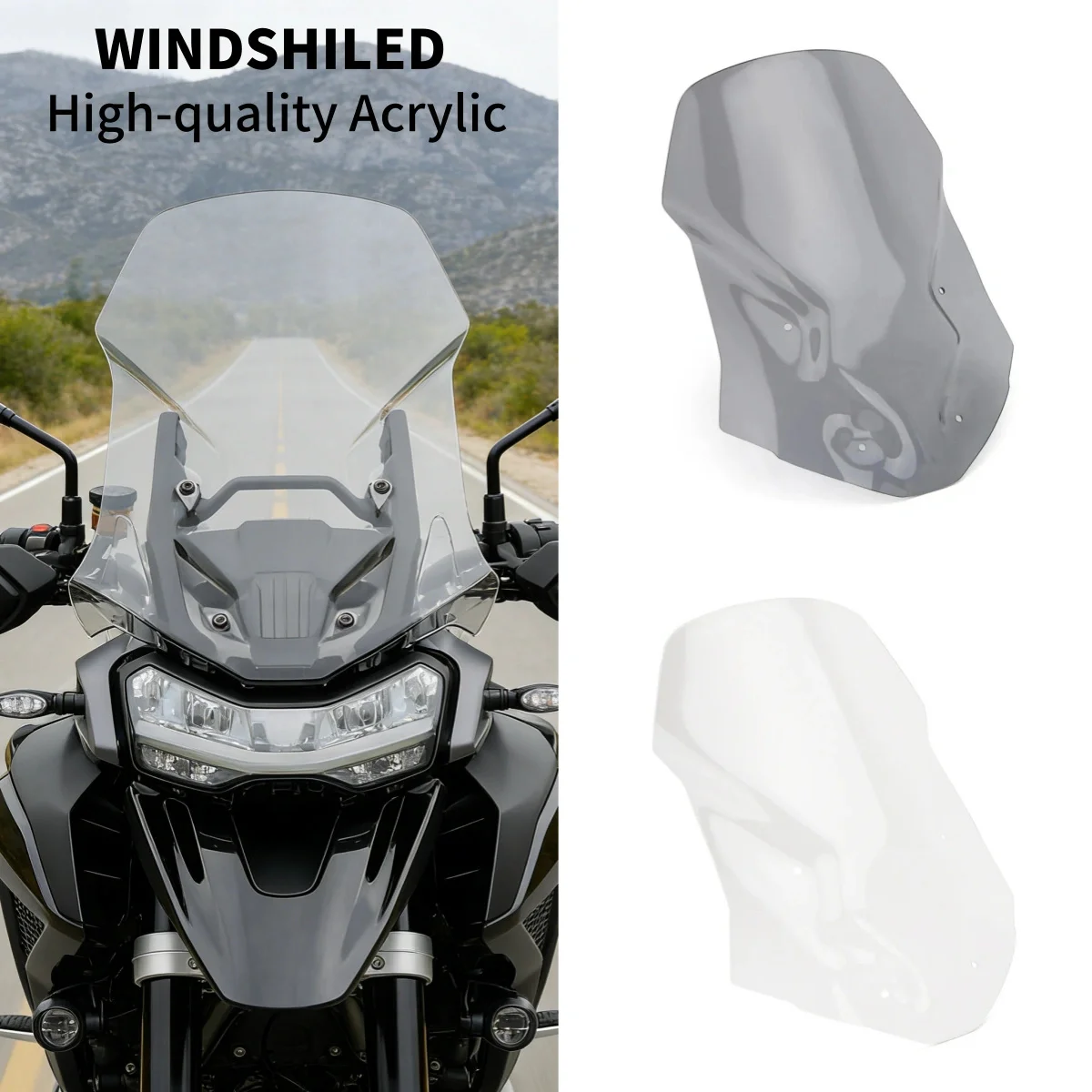 

Motorcycle Extended Windshield Touring Windscreen Visor Wind Screen For Tiger 1200 GT Pro/GT Explorer/Rally Pro/Rally Explorer