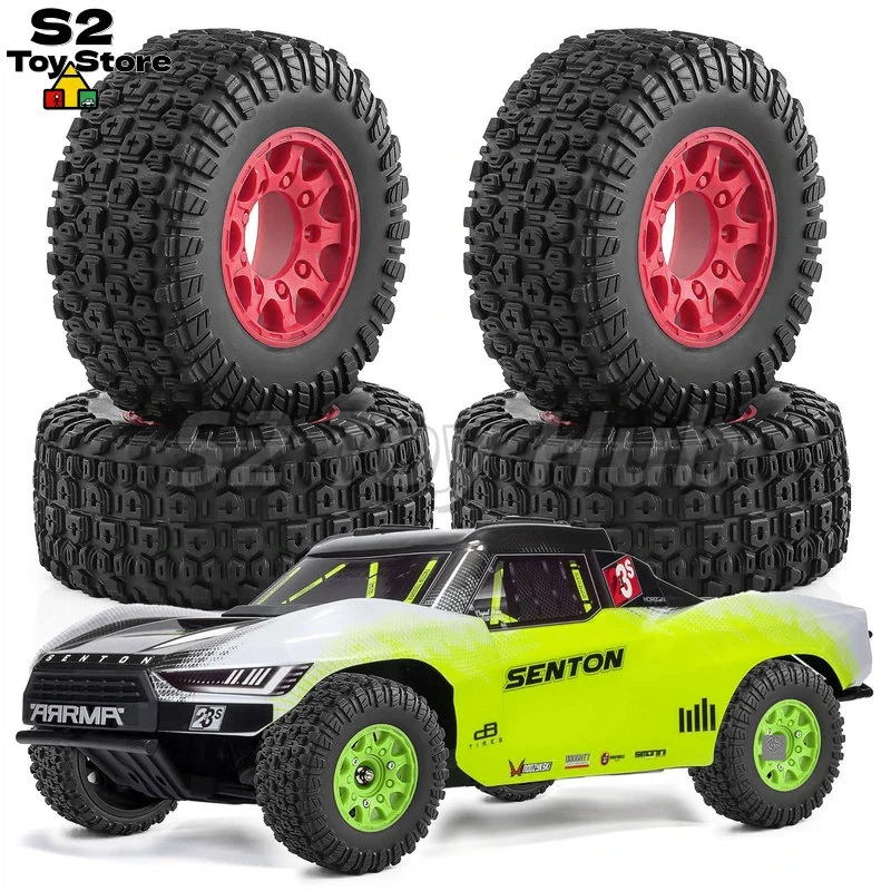 

Шины для радиоуправляемых шорт-корс грузовиков 1/10 с съемными шестигранными ступицами 12 мм, 14 мм, 17 мм, подходят для колес внедорожных радиоуправляемых машин ARRMA Senton TRX Slash W285