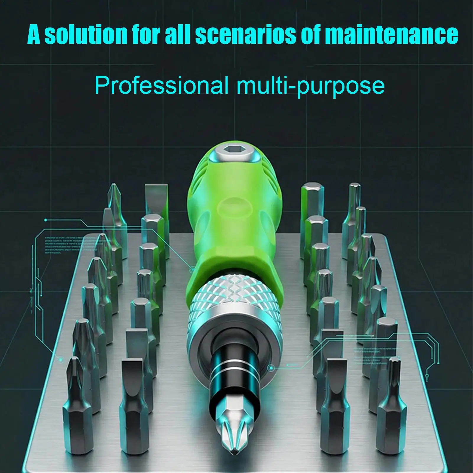 32-in-1 Manueller Präzisions-Schraubendreher-Werkzeugsatz Multifunktionales Reparaturset für Telefon-, Computer- und Elektronik-Reparaturen – Detail 10