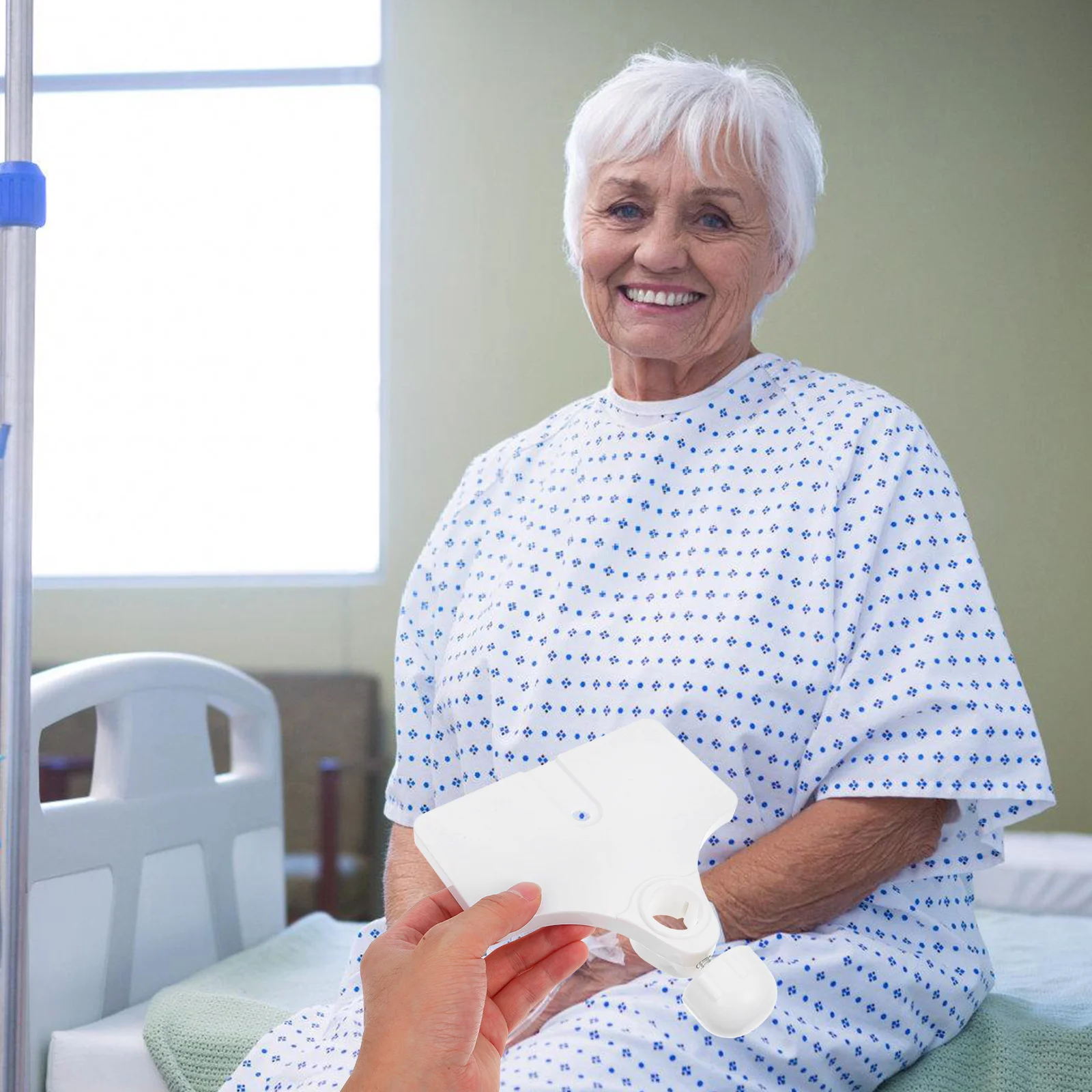 

Infusion Stand Tray Detachable Drip Stand Plate Adjustable Storage Holder For Medical Supplies Portable Iv Pole Accessory Sturdy