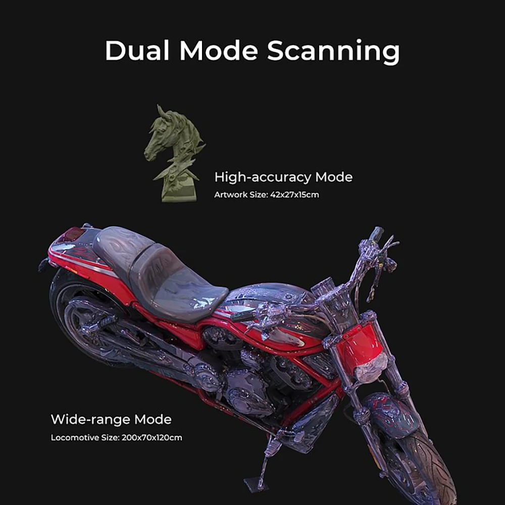 Creality 3D Scanner CR-Scan Ferret 3D Printing Upgrade Handheld Scan Machine 30 FPS Scanning Speed 0.1mm Accuracy ASIC Chipset