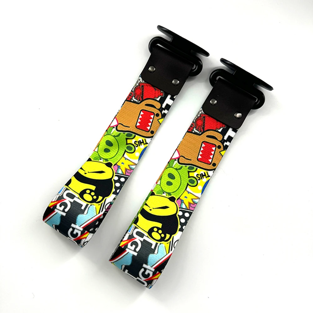 1 قطعة JDM سباق نمط سحب حزام ملصقات مقطورة سيارة الحبال هوك الديكور الفردي ل JDM سحب حزام اكسسوارات السيارات #5