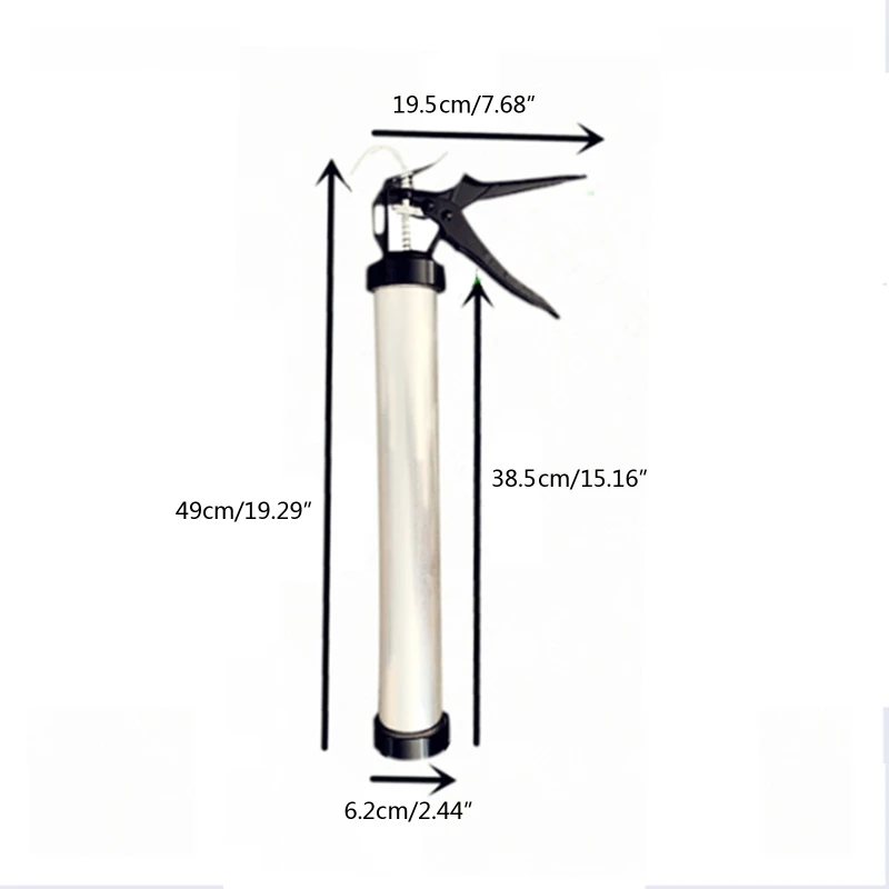 관형 접착제 400-600ML Dropship용 전문 코킹건 풀 메탈 구조