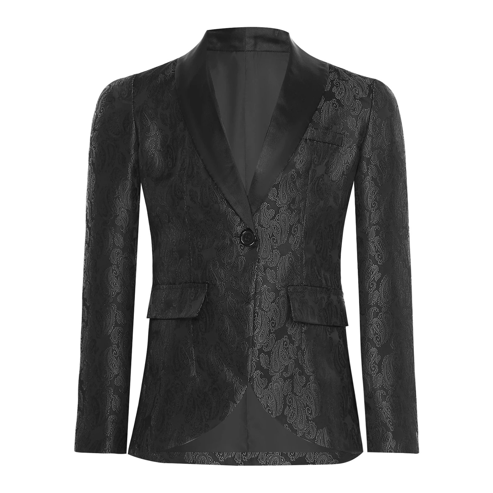 Ragazzi Jacquard Blazer Cappotto da smoking Abiti con risvolto Jakcet Uniformi scolastiche Abito formale Blazer Signori Bambino Festa di nozze Outfit